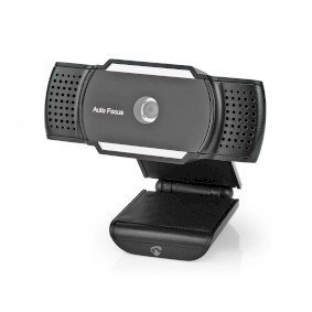 Webcam 2K@30fps Auto Focus Built-In Microphone Black